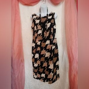 🌺BUNDLE ONLY🌺 Jones Studio Black and Tan Midi Dress